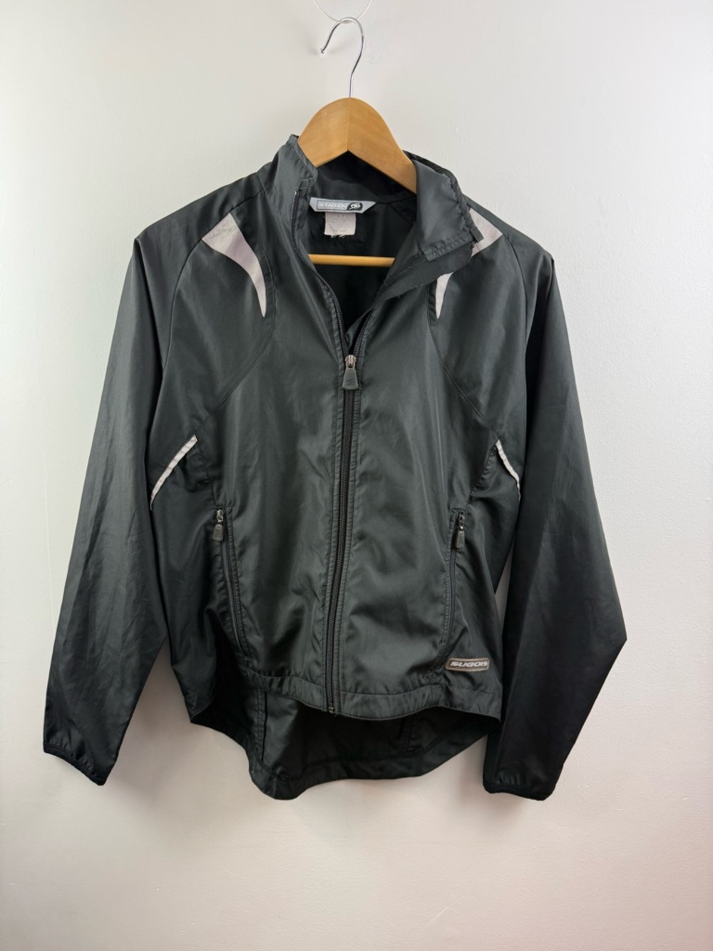 Sugoi RPM Black Technical Cycling Windbreaker Performance Jacket Small